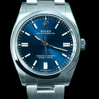 Rolex OP 36mm blu soleil 126000 nuovo 2022 full 