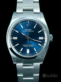Rolex OP 36mm blu soleil 126000 nuovo 2022 full 