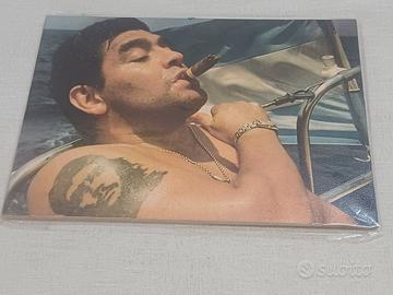 QUADRO STAMPA IN LEGNO MARADONA 20X29