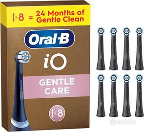 Oral-B iO Gentle Care 8 Testine Ricambio Nere
