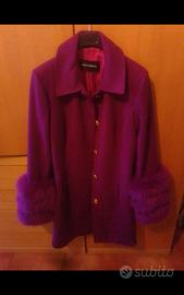 Cappotto Flavio Castellani bordeaux 