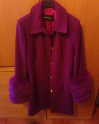 Cappotto Flavio Castellani bordeaux 