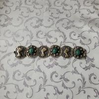 Bracciale egizio con scarabei in pietra dura