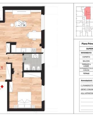 Appartamento di 70 m² con 2 locali a Palermo