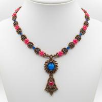 Collana Vintage Retrò Bizantino Pietre naturali 