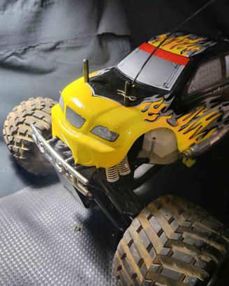 Automodello monster truck nitro bimotore, 1/8 4wd
