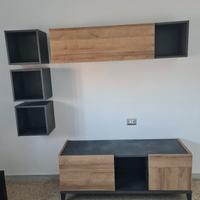 Parete attrezzata soggiorno + madia