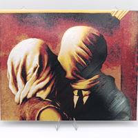 Les Amants Magritte Wall Art The Lovers Deco 3D