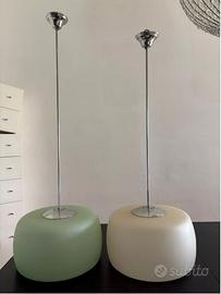 Lampadario vintage in vetro da soffitto