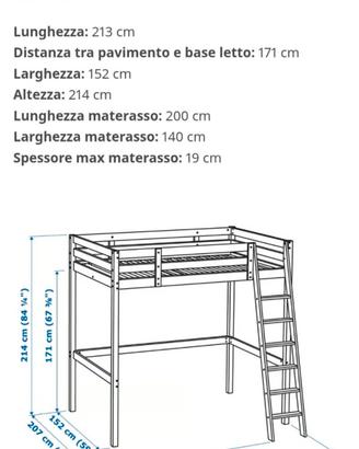 Letto a Soppalco STORA Ikea