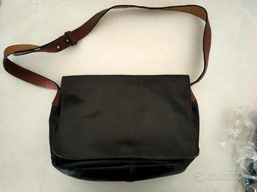 Borsa Vintage in Vera Pelle Scura - Artigianale