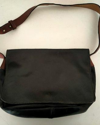 Borsa Vintage in Vera Pelle Scura - Artigianale