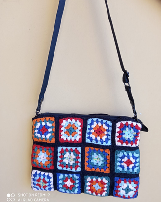 Borsa mattonelle fashion fatta a mano nuova