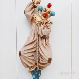 clown statua resina Jun Asilo anni 90 1996 Raro!!!