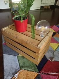 tavolino con luce a incandescenza