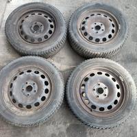 4 cerchi in ferro/gomme Golf V/Audi A3 205/55 R16