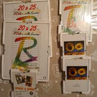 Set 6 Cornici in vetro varie misure nuove.