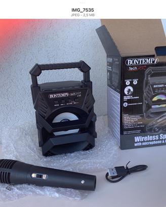 BONTEMPI TEACH WIRELESS SPEAKER