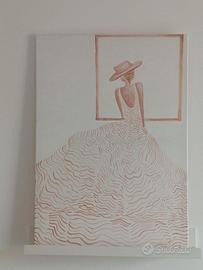 quadro dipinto a mano, acrillico, 70 cm x 50 cm