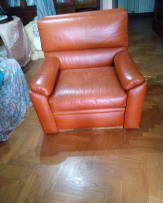 Poltrone in vera pelle fattura artigianale