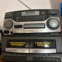 Stereo aiwa con casse staccabili