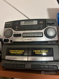 Stereo aiwa con casse staccabili