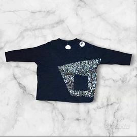 Maglia nera brillantinata
