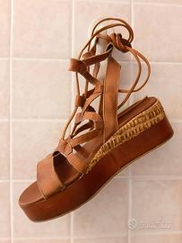 Sandali donna con zeppa misura 38