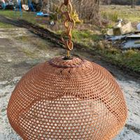 Lampada a sospensione in vimini