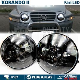 2 FARI FULL LED 7 Pollici PER SSANGYONG KORANDO 2