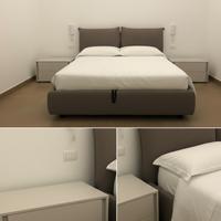 Letto matrimoniale Twils + Comodini Tomasella