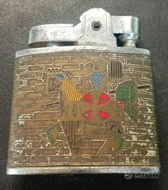 Accendino SWAN vintage disegno cavaliere