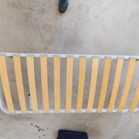 Rete con doghe da sottoletto con rotelle