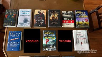Libri vari (gialli, thriller, storici e di cucina)