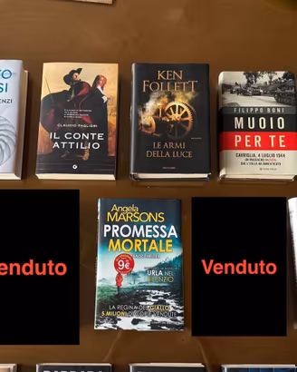 Libri vari (gialli, thriller, storici e di cucina)