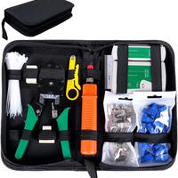 Kit di rete creazione cavi LAN con pinza e tester