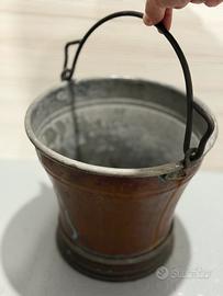 Antico catino in rame, diametro 26cm