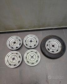 5 CERCHI FIAT PANDA 4X4 PRIMA SERIE 1 PIRELLI MS