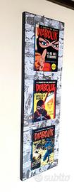 Quadro in legno omaggio a Diabolik 