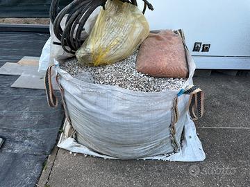 Sacco sassi bianchi decorativi 500 kg