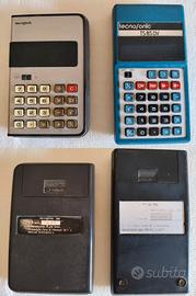 2 calcolatrici Tecnosonic anni 80 