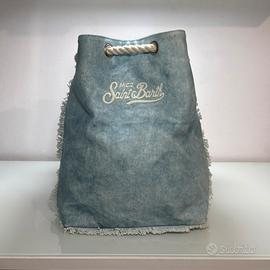 Zaino saint barth MC2 azzurro in denim