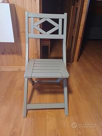 Sedia giardino legno ikea