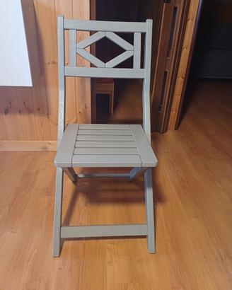 Sedia giardino legno ikea