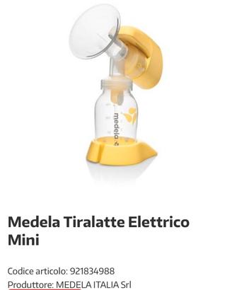 Tiralatte medela mini elettrico