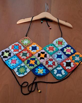Top crochet fatto a mano