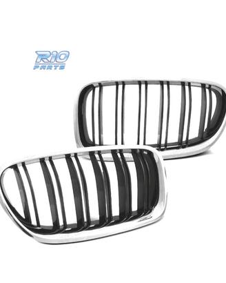 GRIGLIE BMW F10 F11 LOOK M5 CROMATO NERO LUCIDO