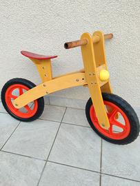 bici senza pedali in legno