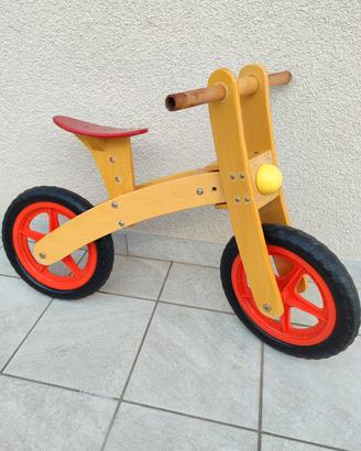 bici senza pedali in legno