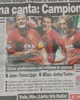 gazzetta dello sport, scudetto roma